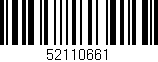 Código de barras (EAN, GTIN, SKU, ISBN): '52110661'