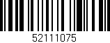 Código de barras (EAN, GTIN, SKU, ISBN): '52111075'