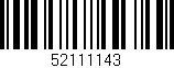 Código de barras (EAN, GTIN, SKU, ISBN): '52111143'