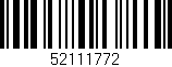 Código de barras (EAN, GTIN, SKU, ISBN): '52111772'
