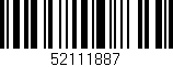 Código de barras (EAN, GTIN, SKU, ISBN): '52111887'