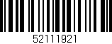 Código de barras (EAN, GTIN, SKU, ISBN): '52111921'