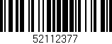 Código de barras (EAN, GTIN, SKU, ISBN): '52112377'