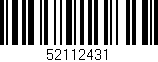 Código de barras (EAN, GTIN, SKU, ISBN): '52112431'