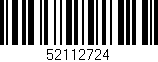 Código de barras (EAN, GTIN, SKU, ISBN): '52112724'