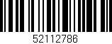 Código de barras (EAN, GTIN, SKU, ISBN): '52112786'