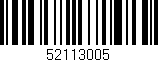 Código de barras (EAN, GTIN, SKU, ISBN): '52113005'