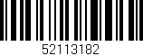 Código de barras (EAN, GTIN, SKU, ISBN): '52113182'