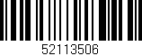 Código de barras (EAN, GTIN, SKU, ISBN): '52113506'