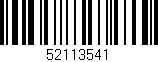Código de barras (EAN, GTIN, SKU, ISBN): '52113541'