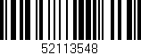 Código de barras (EAN, GTIN, SKU, ISBN): '52113548'