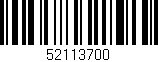 Código de barras (EAN, GTIN, SKU, ISBN): '52113700'