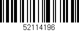 Código de barras (EAN, GTIN, SKU, ISBN): '52114196'