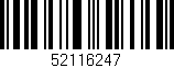 Código de barras (EAN, GTIN, SKU, ISBN): '52116247'