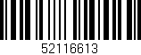 Código de barras (EAN, GTIN, SKU, ISBN): '52116613'