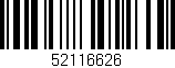 Código de barras (EAN, GTIN, SKU, ISBN): '52116626'