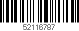 Código de barras (EAN, GTIN, SKU, ISBN): '52116787'