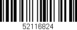Código de barras (EAN, GTIN, SKU, ISBN): '52116824'
