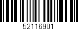 Código de barras (EAN, GTIN, SKU, ISBN): '52116901'