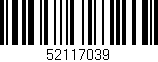 Código de barras (EAN, GTIN, SKU, ISBN): '52117039'