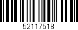 Código de barras (EAN, GTIN, SKU, ISBN): '52117518'