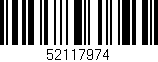 Código de barras (EAN, GTIN, SKU, ISBN): '52117974'