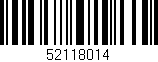 Código de barras (EAN, GTIN, SKU, ISBN): '52118014'