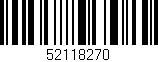 Código de barras (EAN, GTIN, SKU, ISBN): '52118270'