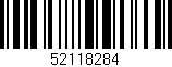 Código de barras (EAN, GTIN, SKU, ISBN): '52118284'