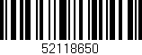 Código de barras (EAN, GTIN, SKU, ISBN): '52118650'