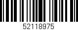 Código de barras (EAN, GTIN, SKU, ISBN): '52118975'