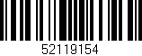 Código de barras (EAN, GTIN, SKU, ISBN): '52119154'