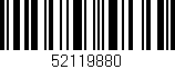 Código de barras (EAN, GTIN, SKU, ISBN): '52119880'