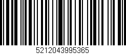 Código de barras (EAN, GTIN, SKU, ISBN): '5212043995365'