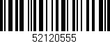 Código de barras (EAN, GTIN, SKU, ISBN): '52120555'