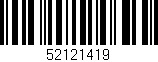 Código de barras (EAN, GTIN, SKU, ISBN): '52121419'