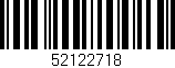 Código de barras (EAN, GTIN, SKU, ISBN): '52122718'