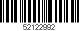 Código de barras (EAN, GTIN, SKU, ISBN): '52122992'