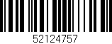 Código de barras (EAN, GTIN, SKU, ISBN): '52124757'