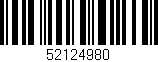 Código de barras (EAN, GTIN, SKU, ISBN): '52124980'