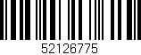 Código de barras (EAN, GTIN, SKU, ISBN): '52126775'