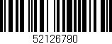 Código de barras (EAN, GTIN, SKU, ISBN): '52126790'