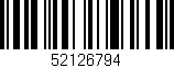 Código de barras (EAN, GTIN, SKU, ISBN): '52126794'