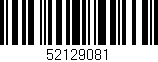 Código de barras (EAN, GTIN, SKU, ISBN): '52129081'