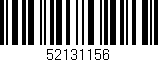 Código de barras (EAN, GTIN, SKU, ISBN): '52131156'