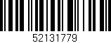 Código de barras (EAN, GTIN, SKU, ISBN): '52131779'