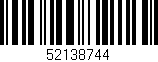 Código de barras (EAN, GTIN, SKU, ISBN): '52138744'