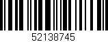 Código de barras (EAN, GTIN, SKU, ISBN): '52138745'