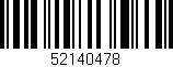 Código de barras (EAN, GTIN, SKU, ISBN): '52140478'