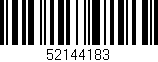 Código de barras (EAN, GTIN, SKU, ISBN): '52144183'